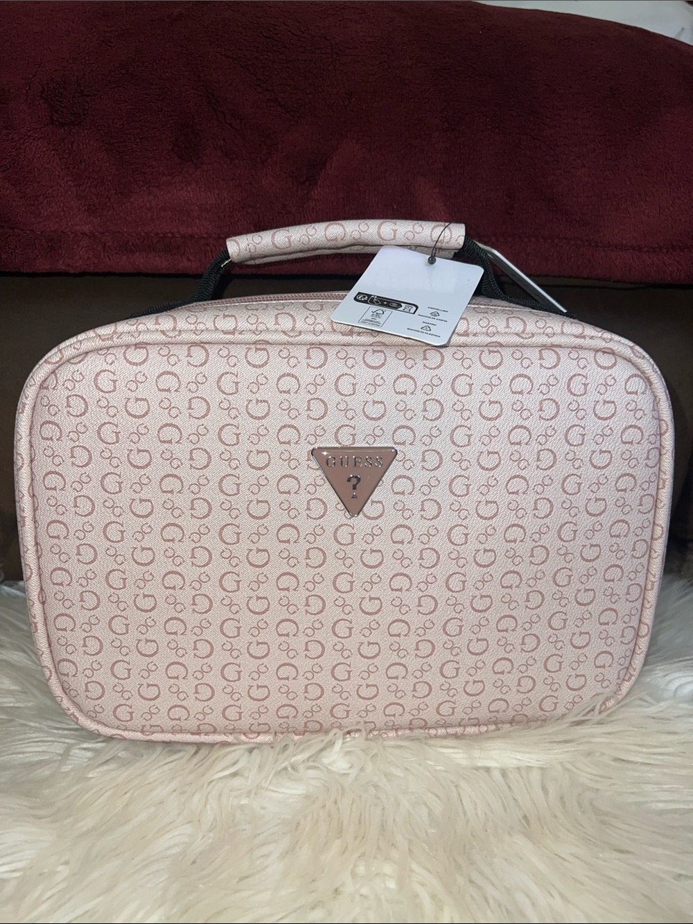 GUESS Blush Pink Monogram junction travel